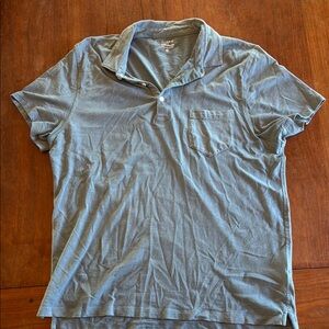 J.Crew Men's Light Blue Polo Shirt
